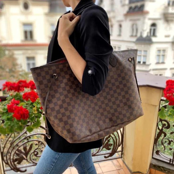 Louis Vuitton Neverfull GM Damier Ebene Large Tote Travel Bag - Picture 14 of 14